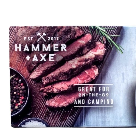 NIB Hammer & Axe 5-in-1 Barbeque Multi-Tool Utensil Set - Picture 6 of 10
